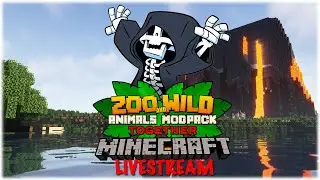 Minecraft SMP: Zoo and Wild Animals (ZAWA) Together Mod - LIVESTREAM #4 - Landscaping Level 200
