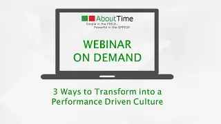 3 Ways to Transform into a Performance Driven Culture