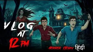 Vlog at 12 PM | आधी रात का व्लॉग | कैमरे में कुछ अजीब कैद हो गया | Scary Ghost Story in Hindi