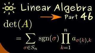 Linear Algebra 46 | Leibniz Formula for Determinants [dark version]