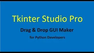 Make GUI in Python by 