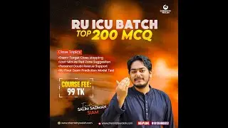 RU 24-25 | SET- C | Question Solve | RU ICU BATCH | Salim Sadman Siam | BUTEX