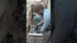 How to Recycle Ac Radiator | Copper Aluminium Business #shorts #recycle