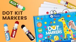Drawing introduction from the dot-Jar Melo dot painting set