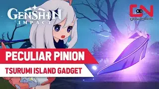Genshin Impact How to Unlock & Use Peculiar Pinion Tsurumi Island Gadget 2.2 Update