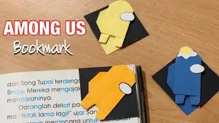 How to make AMONG US bookmark | DIY Origami Among Us Bookmark
