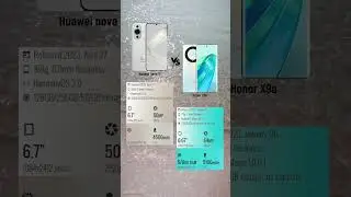 Huawei nova 11 VS Honor X9a