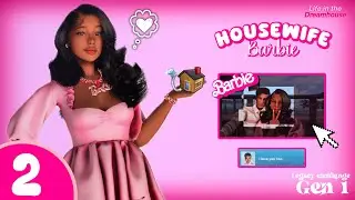 ✨‬BARBIE LEGACY‪‪ #2✨ ENGAGED? STARTER HOUSE!  Housewife #barbie #barbiechallenge #thesims4