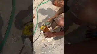 Gerinda untuk potong bata merah? #satisfying #constructionasmr #ProjectASMR #SuaraProyek