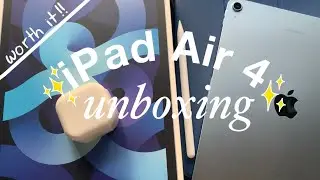 iPad Air 4 (Sky Blue) 2020 Unboxing + accessories 🖊🧊| ASMR | Malaysia