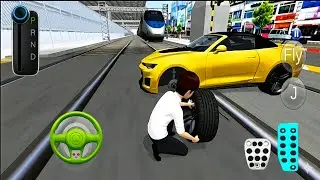 Car Tire Change on Train Track 😱 | Last Second Escape
