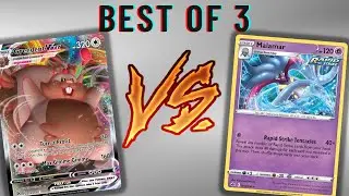 Greedent vmax VS Rapid Strike Malamar (Tabletop Gameplay)