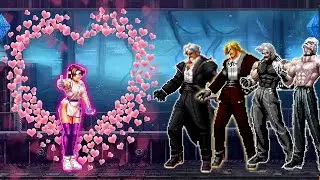 [Mugen KOF] Yuri SV Vs Rugal Bernstein TEam