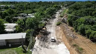 Unprecedented Road Improvement In Leith Hall To Prospect St.Thomas. New Realignment .