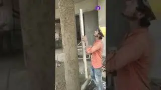 Round pillar plaster design #shorts