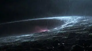Gentle Rain Beneath Twin Alien Moons 🌌 Night Sleep Ambience