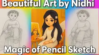 ✨💖 magic' of pencil drawing 🪄- Nidhi Art's present s 🥰💫