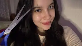 ASMR CASEIRO REMOVENDO SUAS ENERGIAS NEGATIVAS (sons de tesoura + sons de boca)