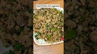 Iron + Protein rich Egg Burji 🥚 #viral #shortsfeed #viralvideo #recipe #short#shortvideo#shortsvideo