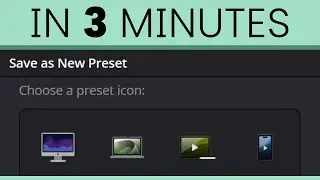 DaVinci Resolve Render Presets and Quick Export in 3 Minutes