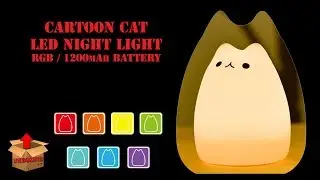 &Gamma;&Alpha;&Tau;&Omicron;&Lambda;&Alpha;&Mu;&Pi;&Alpha; &Alpha;&Rho;-&Tau;&Zeta;&Iota;-&Mu;&Pi;&Iota;! CAT LED NIGHT LAMP RGB UNBOXING [GREEK]