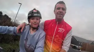 Taking a run with my son.  #outdoors #running #together #gettingfit #biking 