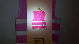 Reflektierende Weste Pink Damen Reflektorweste Fahrradweste Sicherheitsweste stark reflektierend
