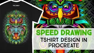T Shirt Design Speedpainting - Procreate Draw With Me