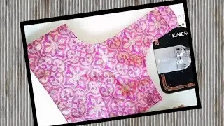 One side blouse back neck design @Epic designs