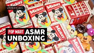 FULL SET Pop Mart Disney Mickey Blind Box Unboxing | ASMR No Talking Surprise Hunt for the Secret!