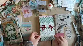 Des onglets sur toutes les pages, style, d&eacute;coration, No&euml;l, shabby, journal, December Daily, album