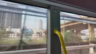 The International border between Shenzhen and Hong Kong from a HK Bus