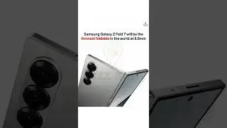 Samsung Galaxy Z Fold 7: The Thinnest Foldable! #Samsung #GalaxyZFold7 #FoldablePhone #Tech