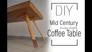 Mid-century, Funky-Footed Coffee Table