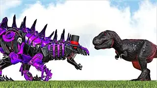 EL DIABLO, WARDEN OF THE MONTAINS VS PRIMAL TYRANNOSAURUS REX (ARK SURVIVAL EVOLVED BATTLE DINOSAUR)