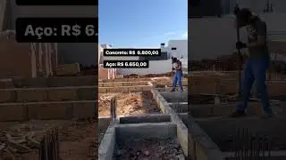Quanto gasta em uma funda&ccedil;&atilde;o 100m&sup2; #constru&ccedil;&atilde;o #construcaocivil #reforma