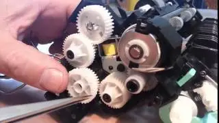 Reparación solenoide impresora laser Samsung CLX-3305W - error papel bandeja 1  - paper jam