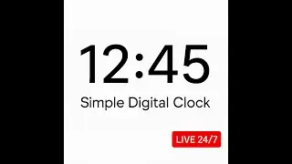 Live India Digital Clock ⏰ Minimalist Design | HH:MM | 24/7 Stream