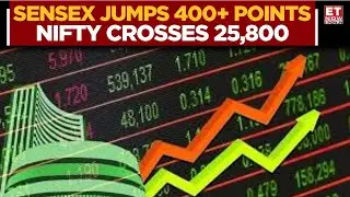 Sensex Surges Over 400 Pts, Nifty Above 25,800; Bajaj Finserv, Eternal Rise Up To 2% | Opening Bell