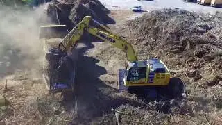 Vermeer HG6800TX Grinder Hurricane clean up