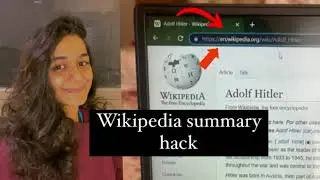 How to get a summary of wikipedia content.#content#find#summary#get#topic#wikipedia#hacks#tricks