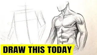 Sketch The Human Torso Easily - No Anatomy Knowledge Needed | Drawing Human Body Step By Step Easy