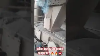 Power plant CFBC 170 TPH Boiler | IN DCF coal caught fire 🔥 #shorts #powerplant #boiler #BFP