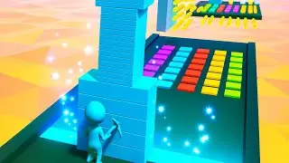 Stack Colors Game Addictive Color Stack Runner Gameplay Fun Mobile Game 3D Run Challenge Satisfying