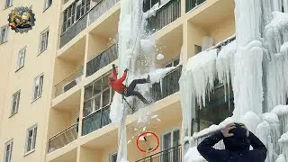 Idiot Snow Removal: Massive Roof Avalanche | Extreme Dangerous Plow Truck Fails #7
