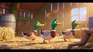 Ducks Waddle on the Hay Floor | Nursery Rhymes & Kids Songs