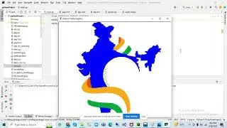 Draw Indian flag using python