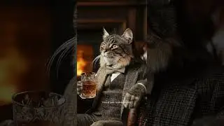 Friday Night Cat Energy 🥃🔥