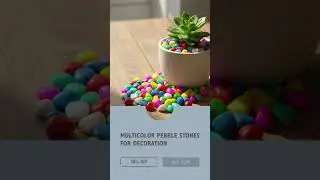 Ocean Shells & Colorful Pebble Stones For Home Decor | Aesthetic Craft Ideas
