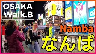 【4K60fps】日本人はどこですか？ | 日曜の夜のなんばを散歩 |  Walk in Osaka | Namba, Osaka